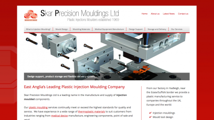 Skar plastic injection moulding homepage